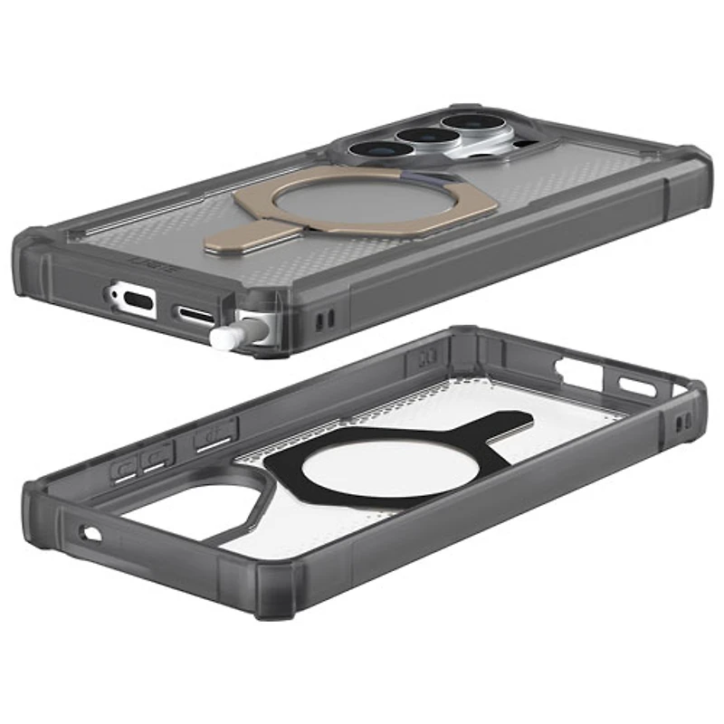 Étui rigide ajusté d'Urban Armor Gear avec aimant et béquille pour Galaxy S26 Ultra - Cendré/Titane