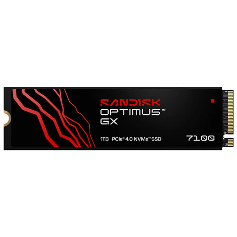 Disque SSD interne NVMe PCIe de 1 To Optimus GX 7100 de Sandisk (SDSP71100TAN-000E0)