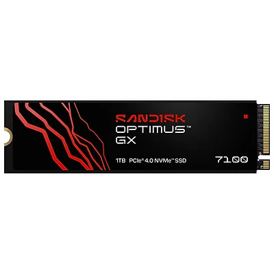 Disque SSD interne NVMe PCIe de 1 To Optimus GX 7100 de Sandisk (SDSP71100TAN-000E0)