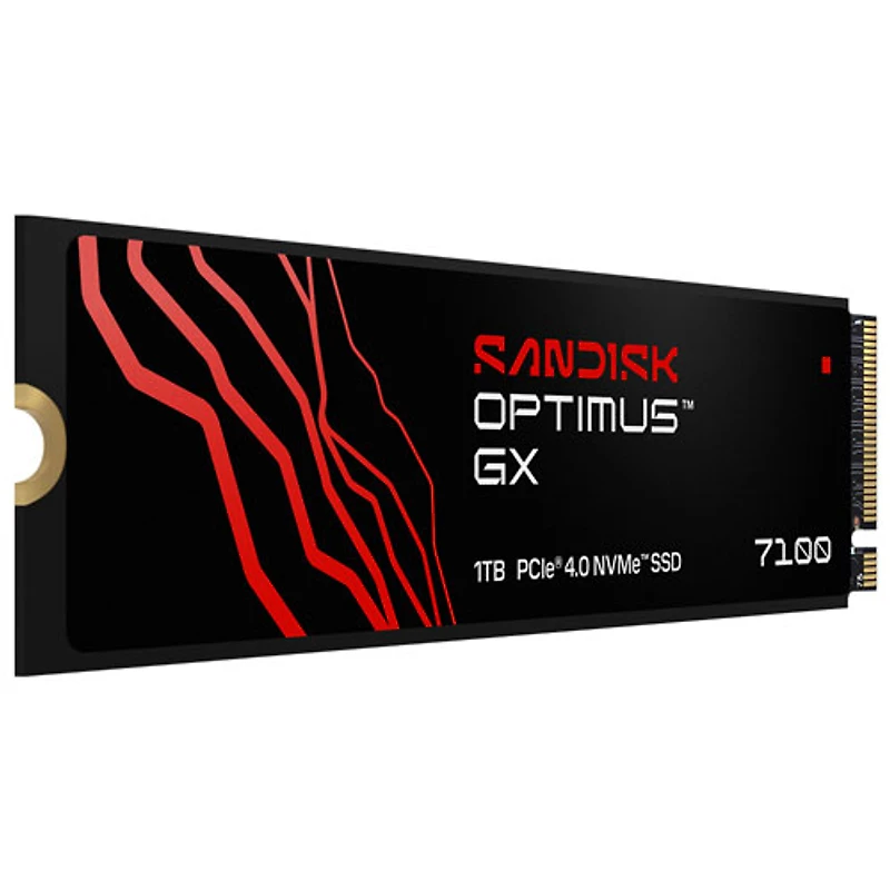 Disque SSD interne NVMe PCIe de 1 To Optimus GX 7100 de Sandisk (SDSP71100TAN-000E0)