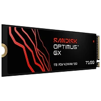Disque SSD interne NVMe PCIe de 1 To Optimus GX 7100 de Sandisk (SDSP71100TAN-000E0)