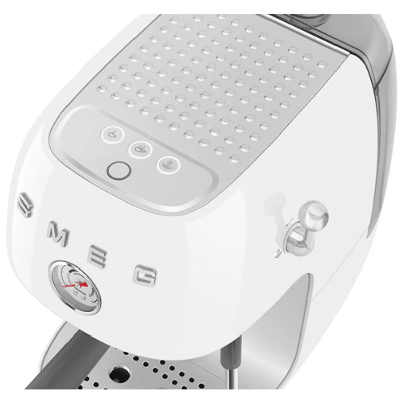 Smeg Manual Espresso Machine with Cold Brew - White