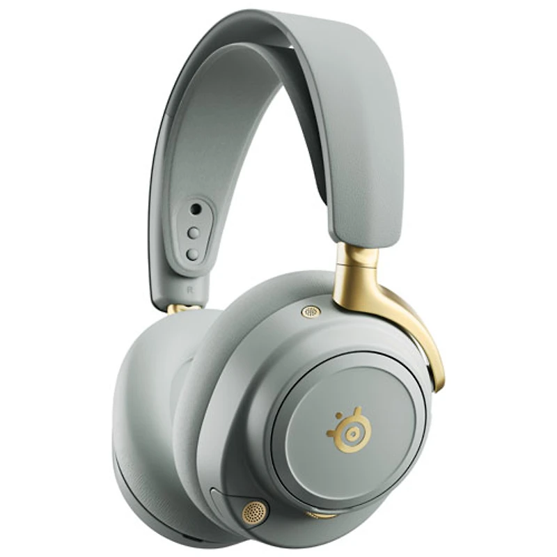 Casque de jeu sans fil Arctis Nova Elite de SteelSeries - Sauge/Doré