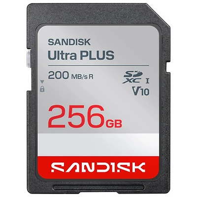 SanDisk Ultra Plus 256GB 200MB/s SDXC Memory Card