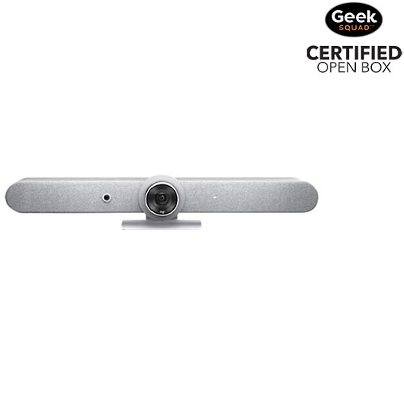 Open Box - Logitech Rally Bar Ultra HD 4K 30fps Video Conferencing Camera with Microphone - White