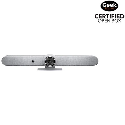 Open Box - Logitech Rally Bar Ultra HD 4K 30fps Video Conferencing Camera with Microphone - White