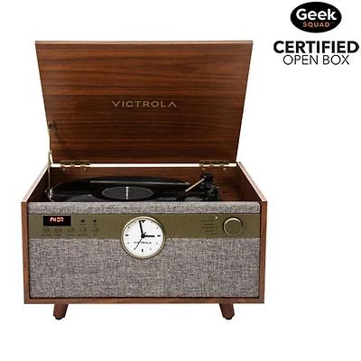 Open Box - Victrola Century 6-in-1 Belt Drive Turntable - Walnut - Only at Best Buy