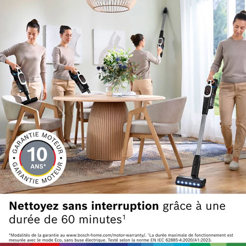 Bosch Unlimited 9 Cordless Stick Vacuum - White