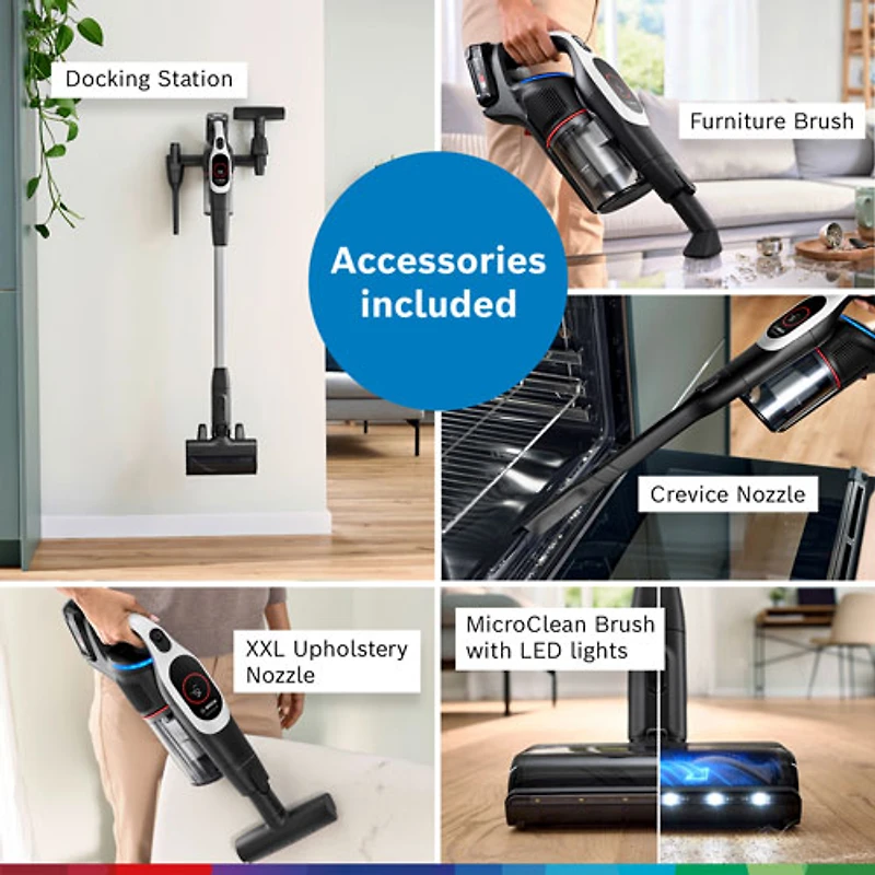 Bosch Unlimited 9 Cordless Stick Vacuum - White