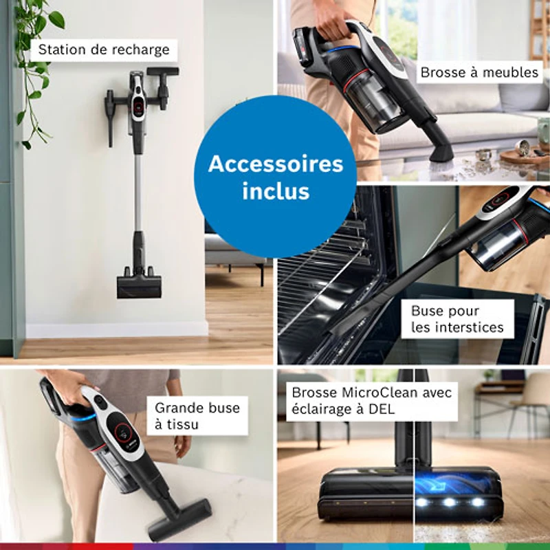 Bosch Unlimited 9 Cordless Stick Vacuum - White