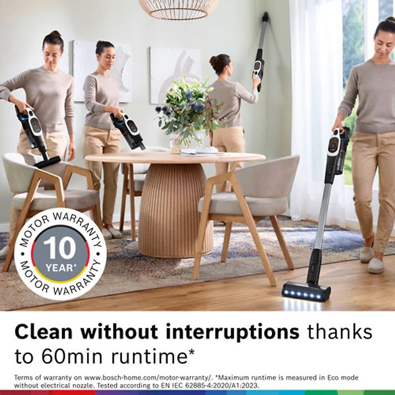 Bosch Unlimited 9 Cordless Stick Vacuum - White