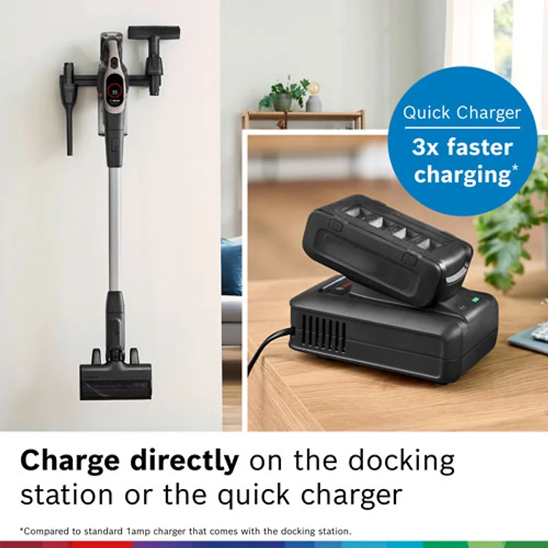 Bosch Unlimited 9 Cordless Stick Vacuum - Dark Cream