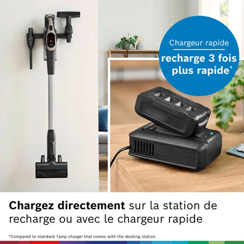 Aspirateur-balai sans fil Unlimited 9 de Bosch - Crème foncée