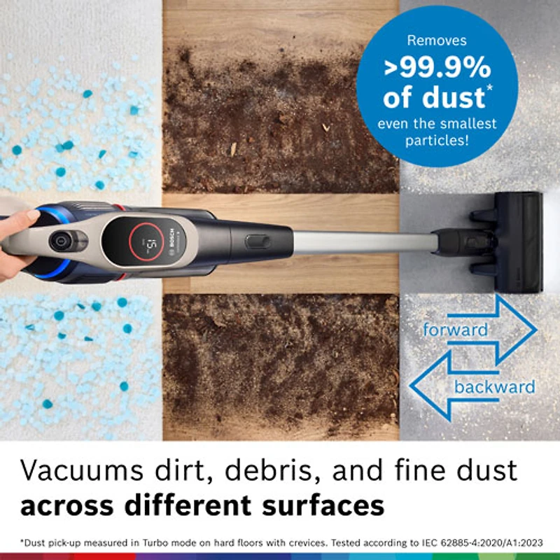 Aspirateur-balai sans fil Unlimited 9 de Bosch - Crème foncée