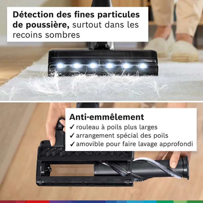 Aspirateur-balai sans fil Unlimited 9 de Bosch - Crème foncée