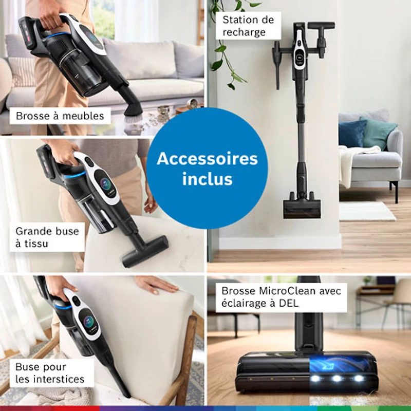 Bosch Unlimited 10 Cordless Stick Vacuum - White