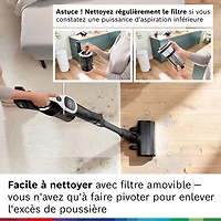 Aspirateur-balai sans fil Unlimited 10 de Bosch - Blanc