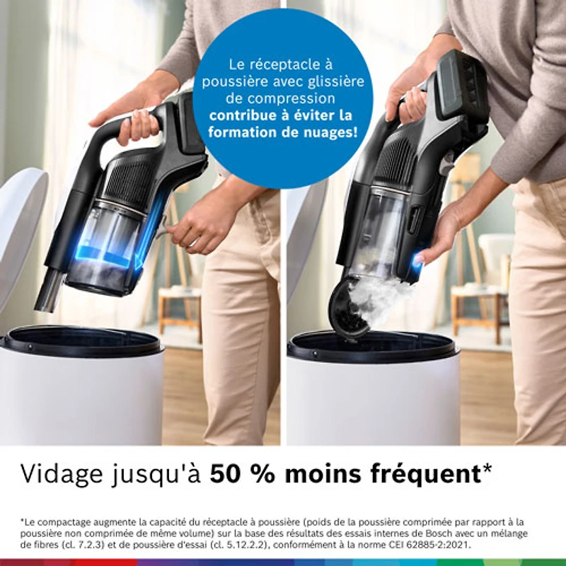 Aspirateur-balai sans fil Unlimited 10 de Bosch - Blanc