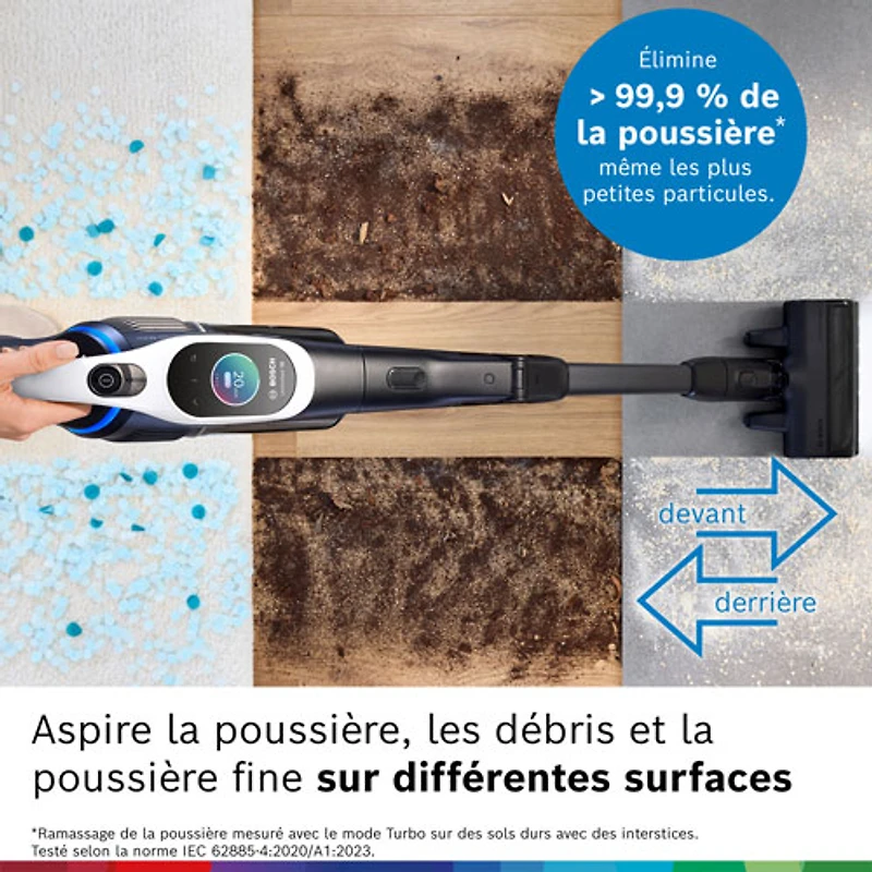 Aspirateur-balai sans fil Unlimited 10 de Bosch - Blanc