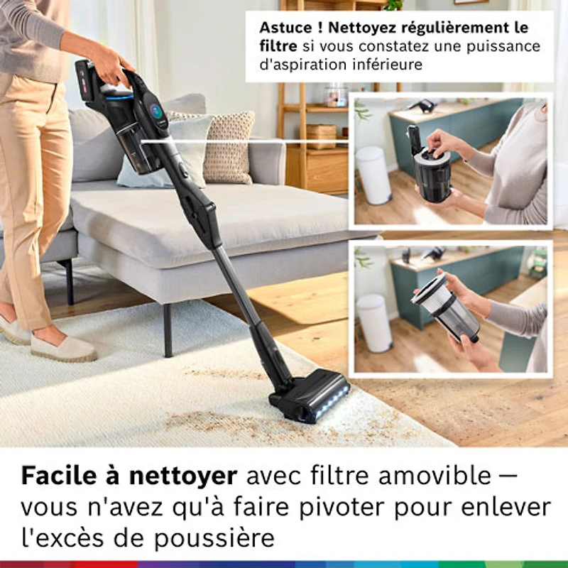 Bosch Unlimited 10 Cordless Stick Vacuum - Black