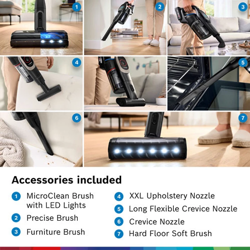 Bosch Unlimited 10 Cordless Stick Vacuum - Black