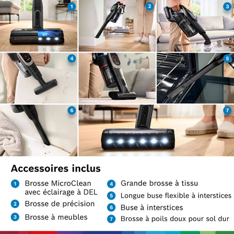 Bosch Unlimited 10 Cordless Stick Vacuum - Black