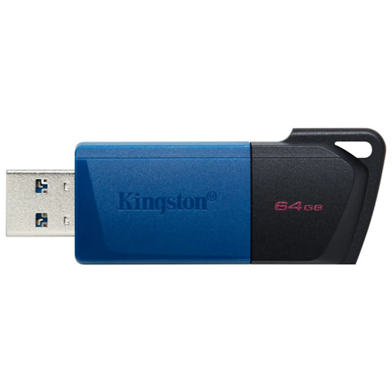 Clé USB 3.2 de 64 Go DataTraveler Exodia M de Kingston - Bleu/Noir