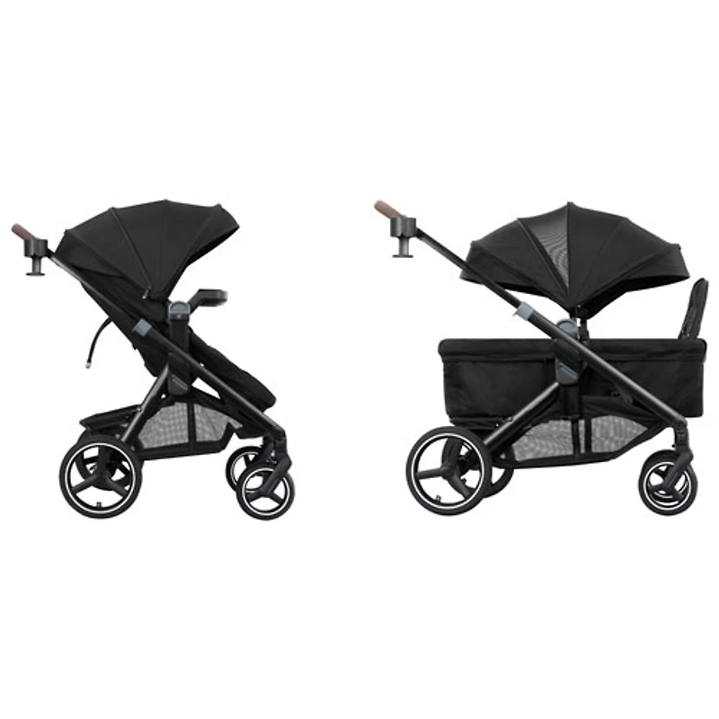 Evenflo Transformer Wagon to Full-Size Stroller - Pitch Black