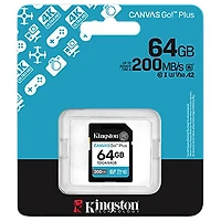 Carte mémoire SD Kingston Canvas Go! Plus 200 Mo/s 64 Go de Kingston
