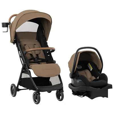 Système de transport Otto+ avec siège d'auto pour bébé LiteMax d'Evenflo - Caramel