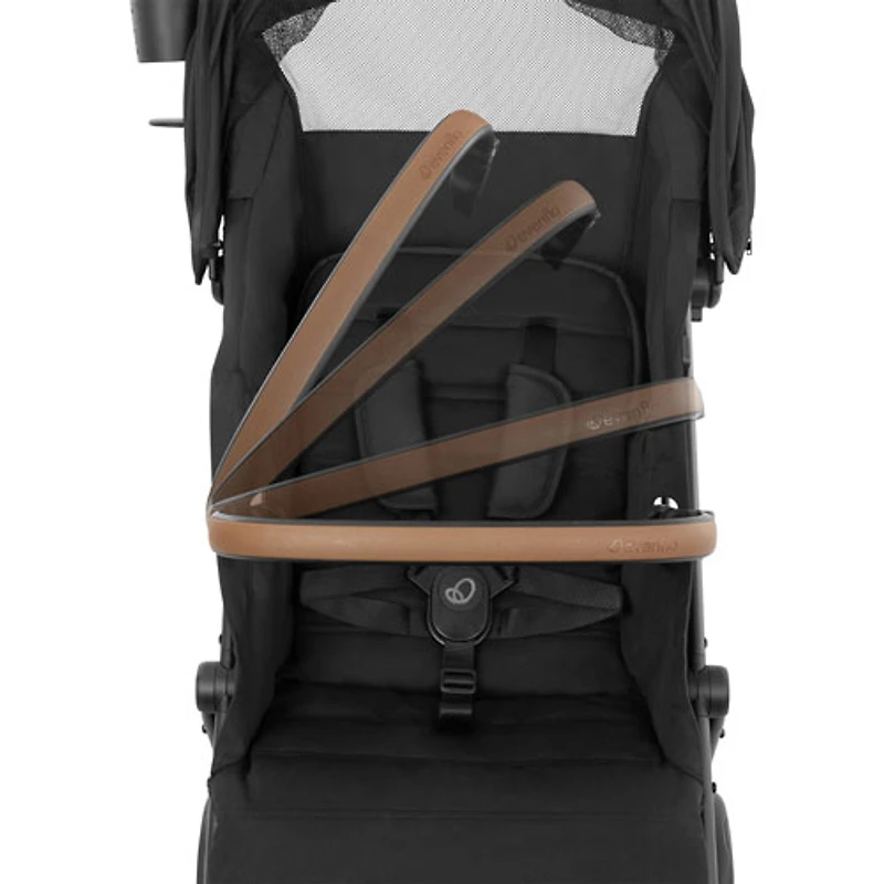 Système de transport Otto+ avec siège d'auto pour bébé LiteMax d'Evenflo - Noir chia