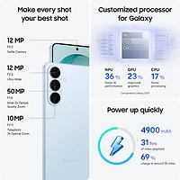 Galaxy S26+ (Plus) de Go de Samsung - Bleu ciel