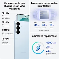 Galaxy S26+ (Plus) de Go de Samsung - Bleu ciel