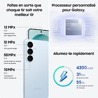 Galaxy S26 de 256 Go de Samsung - Bleu ciel - Déverrouillé