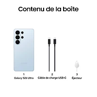 Galaxy S26 Ultra de 512 Go de Samsung - Bleu ciel - Déverrouillé