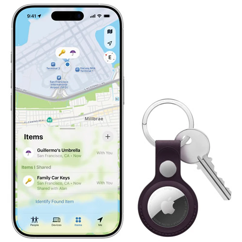 Apple AirTag (2nd generation) Bluetooth Item Tracker - White