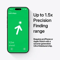 Apple AirTag (2nd generation) Bluetooth Item Tracker - White