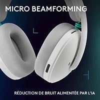Casque de jeu sans fil G325 LIGHTSPEED de Logitech - Blanc