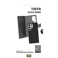 LBT 2-in-1 Switch Wallet Case for Galaxy S26 Ultra - Black