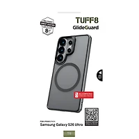 TUFF8 Glide Guard Fitted Hard Shell Case for Galaxy S26 Ultra - Black