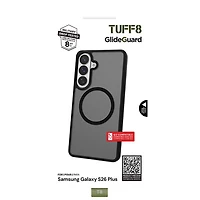 TUFF8 Glide Guard Fitted Hard Shell Case for Galaxy S26+ (Plus) - Black