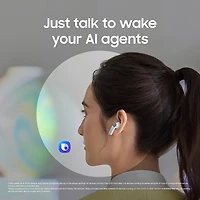Écouteurs boutons 100 % sans fil à isolation sonore Galaxy Buds4 de Samsung - Blanc
