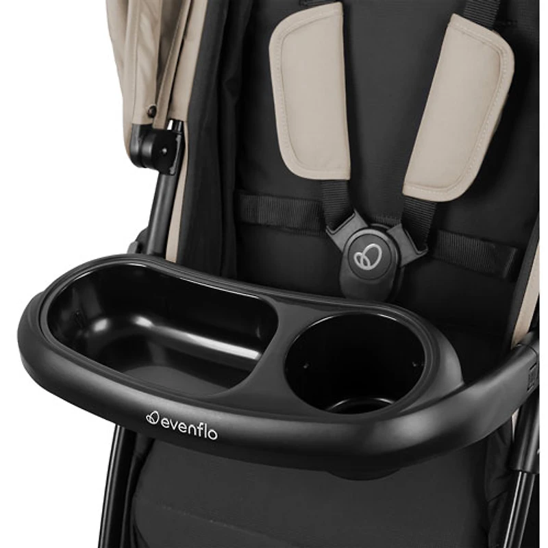 Système de transport Pivot NXT avec siège d'auto pour bébé LiteMax NXT d'Evenflo - Latte