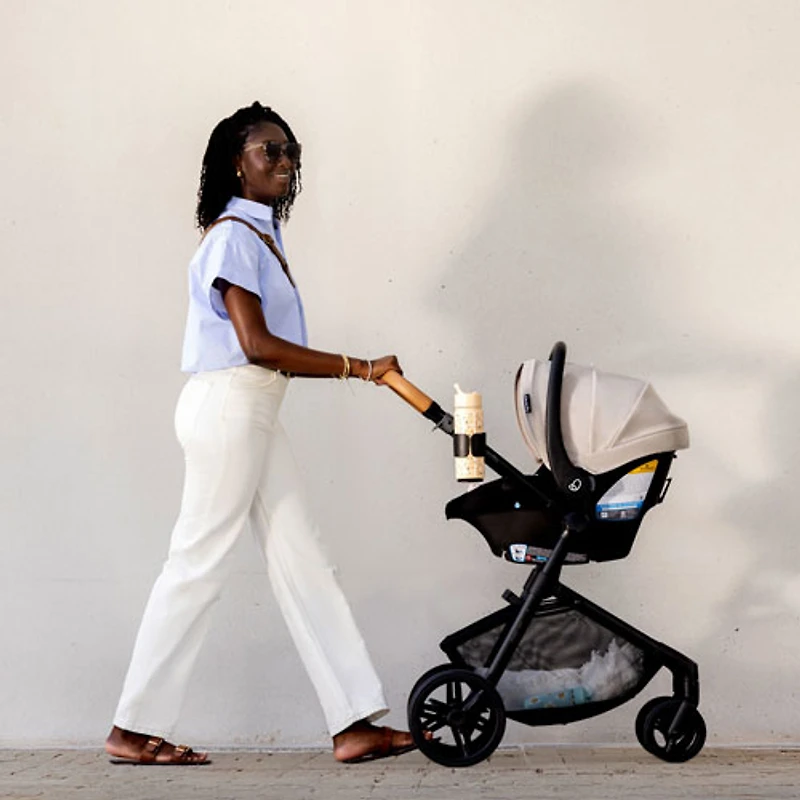 Système de transport Pivot NXT avec siège d'auto pour bébé LiteMax NXT d'Evenflo - Latte