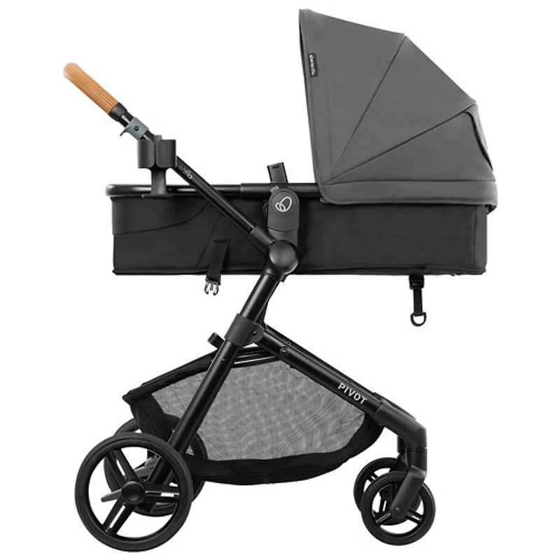 Evenflo Pivot NXT Travel System with LiteMax NXT Infant Car Seat - Silverado Grey