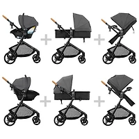 Evenflo Pivot NXT Travel System with LiteMax NXT Infant Car Seat - Silverado Grey