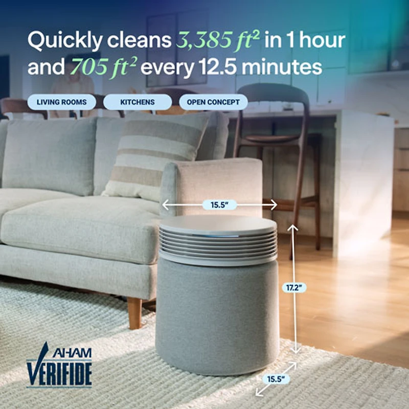 Purificateur d'air à filtre HEPA Blue Signature de Blueair - Gris pâle