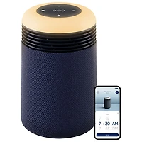 Purificateur d'air avec filtre HEPA et horloge avec lever de soleil Mini Restful de Blueair - Bleu minuit