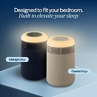 Purificateur d'air avec filtre HEPA et horloge avec lever de soleil Mini Restful de Blueair - Bleu minuit