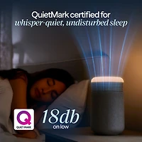 Purificateur d'air avec filtre HEPA et horloge avec lever de soleil Mini Restful de Blueair - Bleu minuit